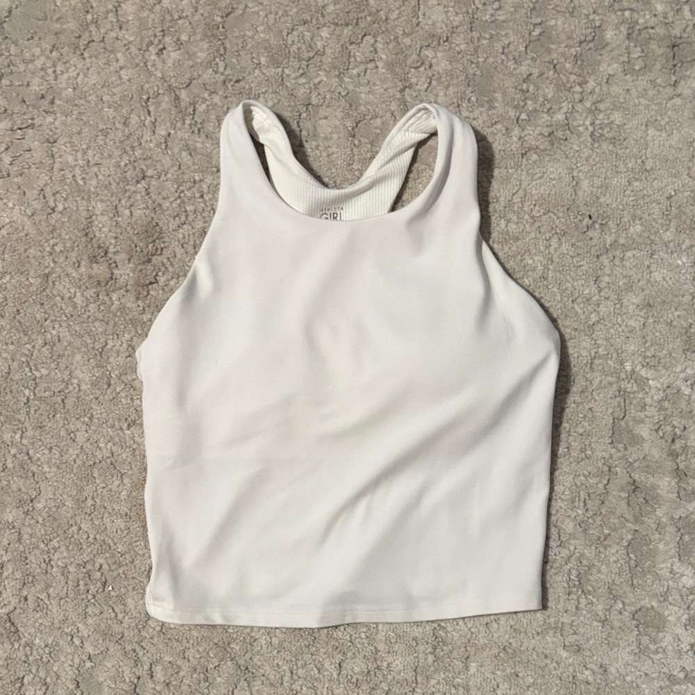 Athleta White Kids Racerback Tank Top